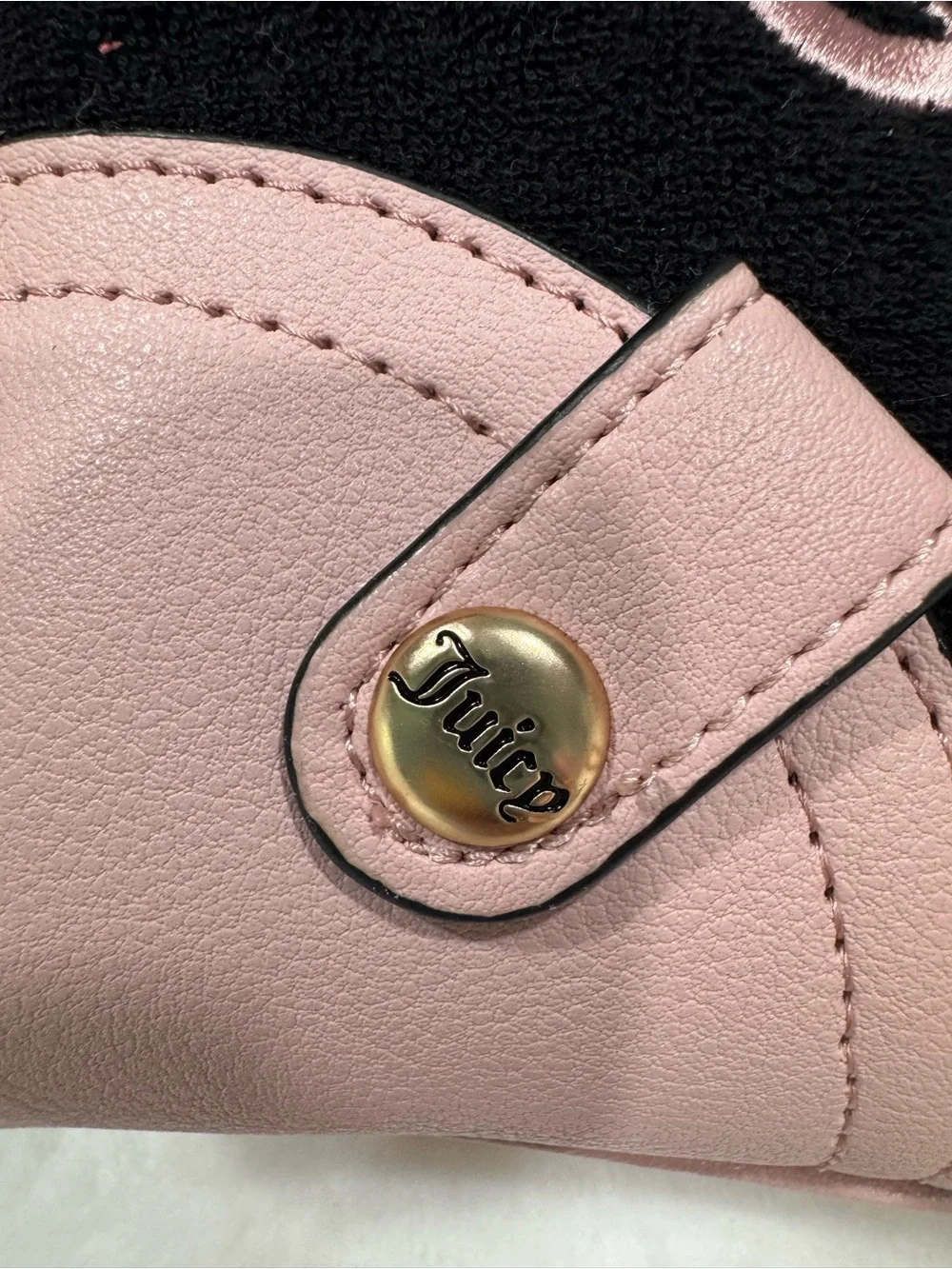 NWT-Juicy Couture Black and Pink Crown Emblem Tote